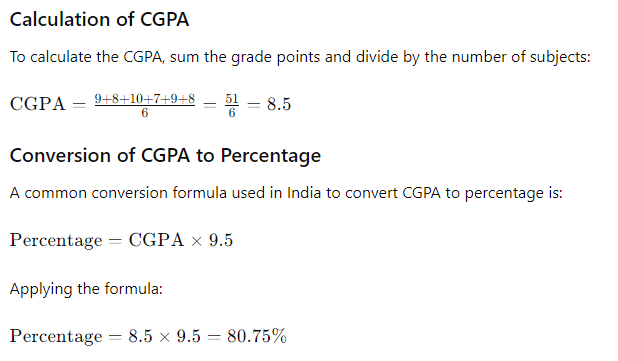 calculation of cgpa