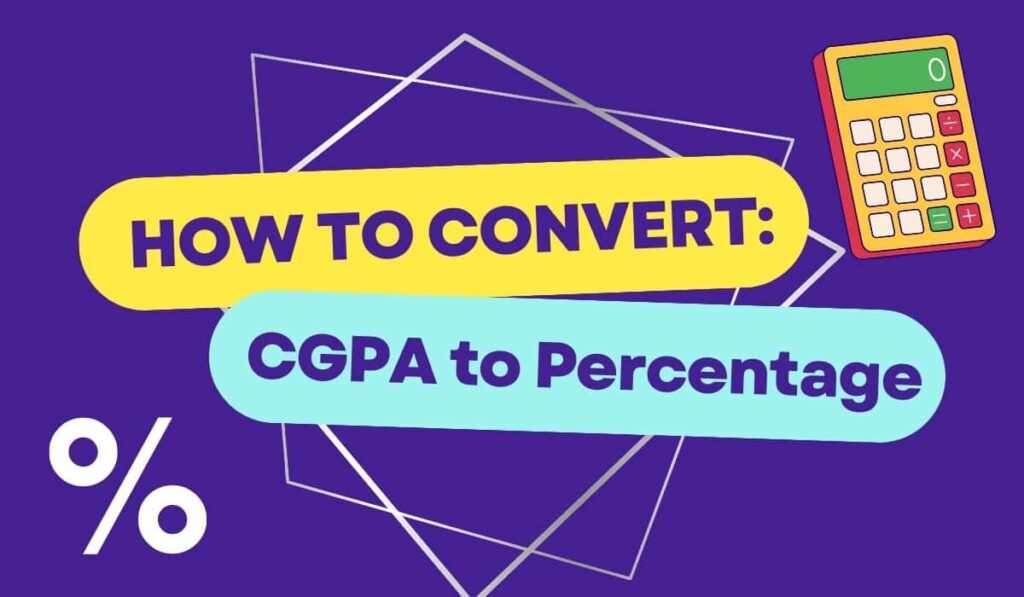 how to convert cgpa to percentage