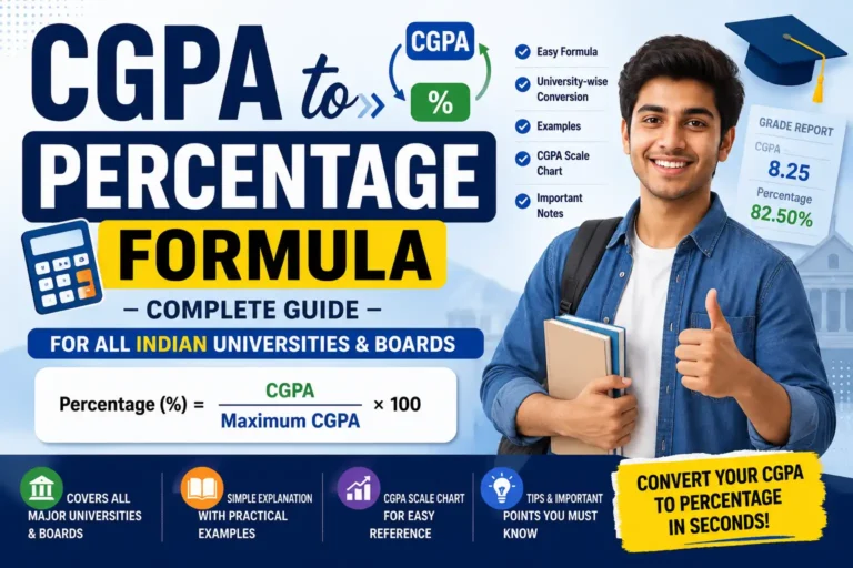 CGPA to Percentage Formula